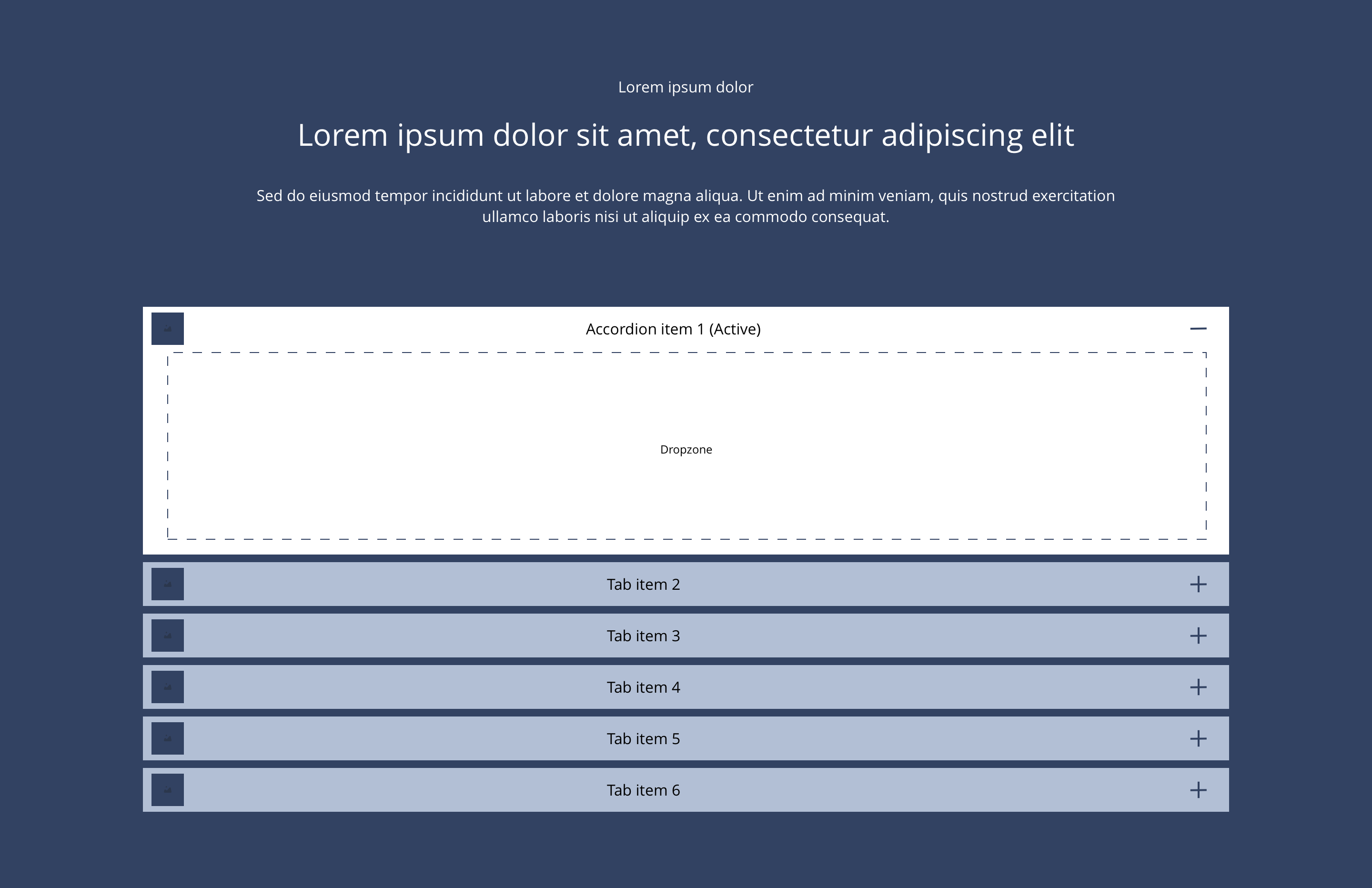 Overview - Accordion item image title
