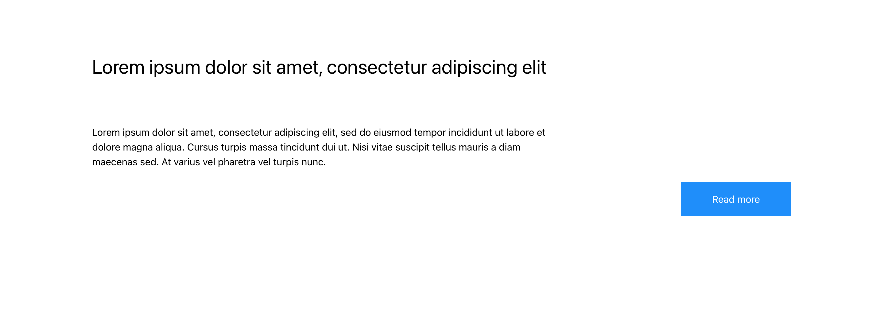 readmore content - button right