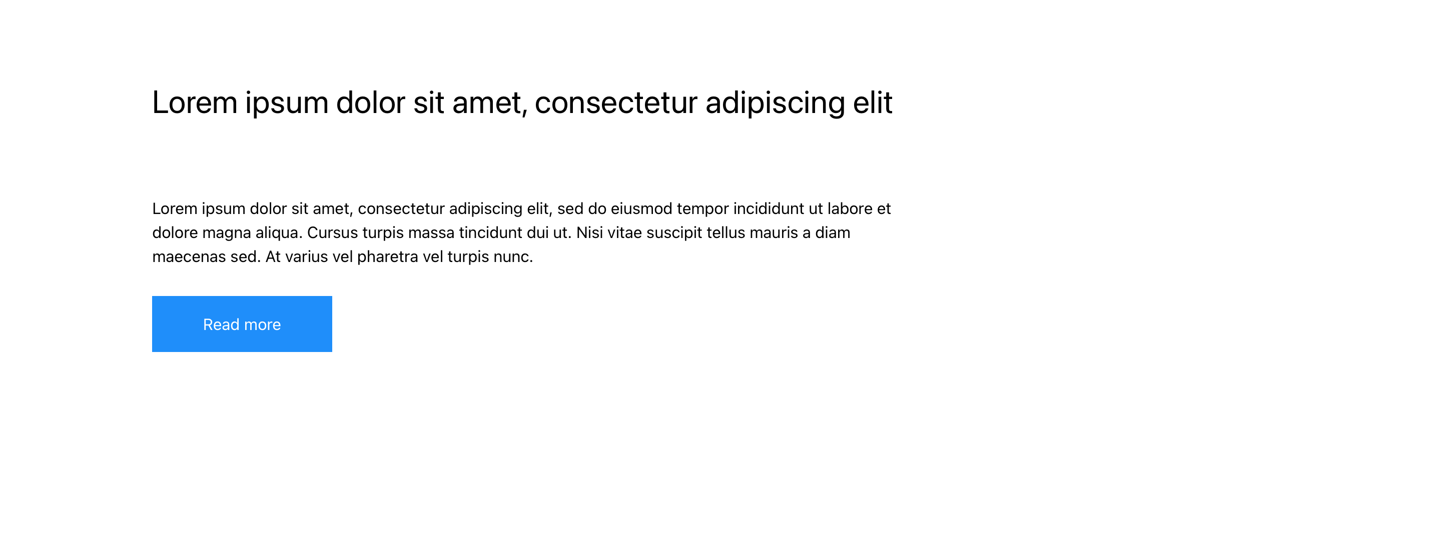 readmore content - button left
