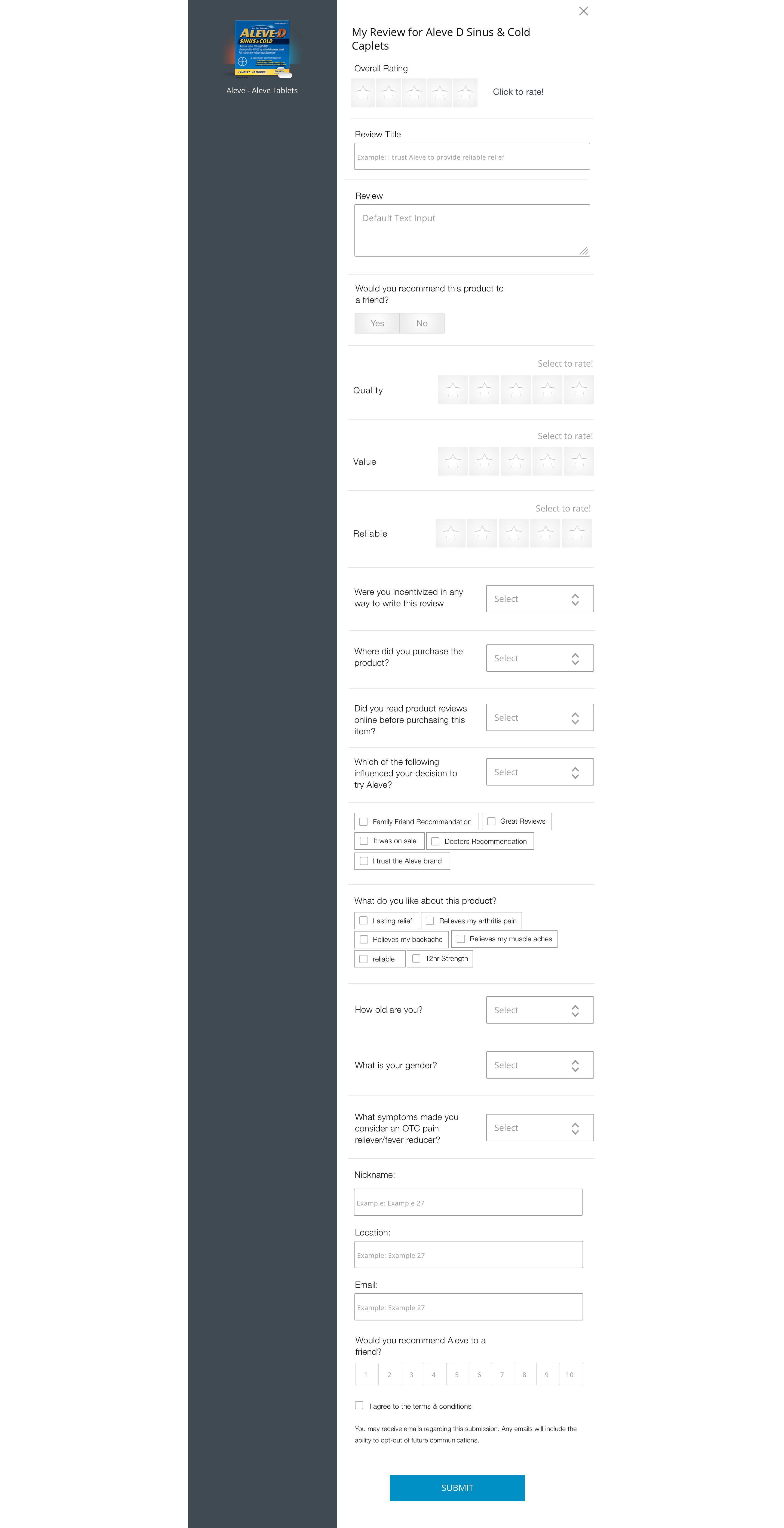 Layout specification