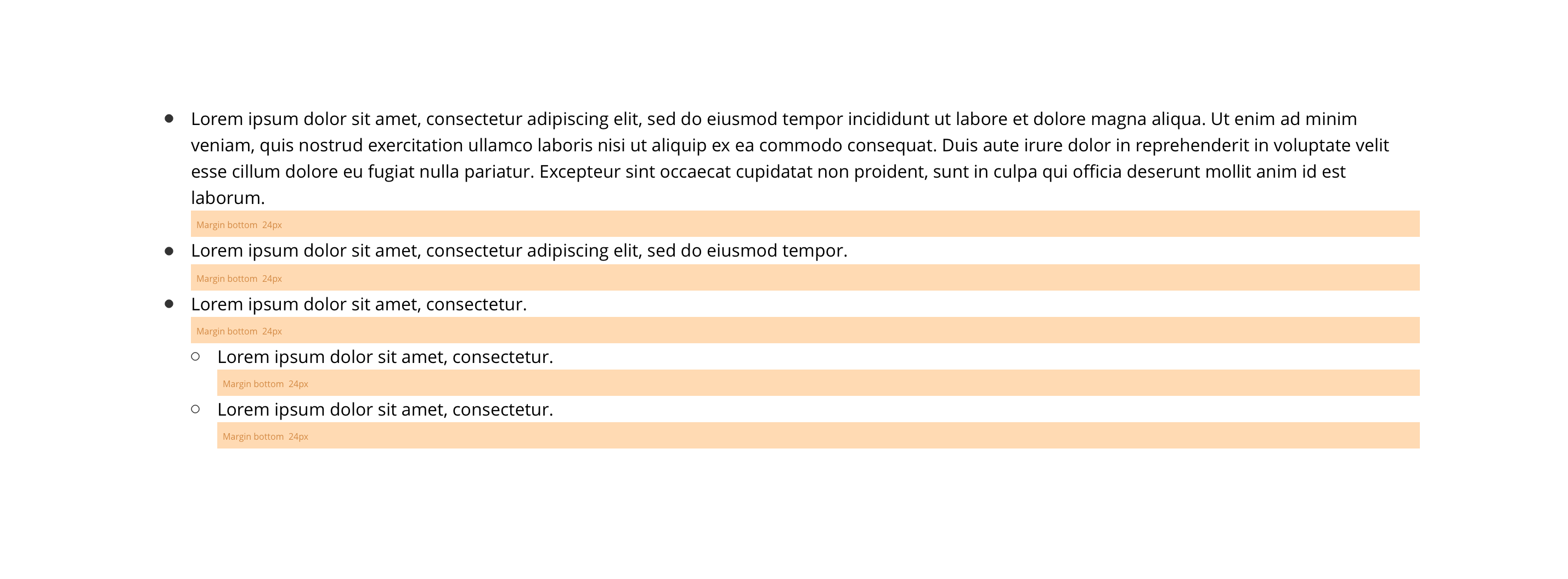 Unordered list